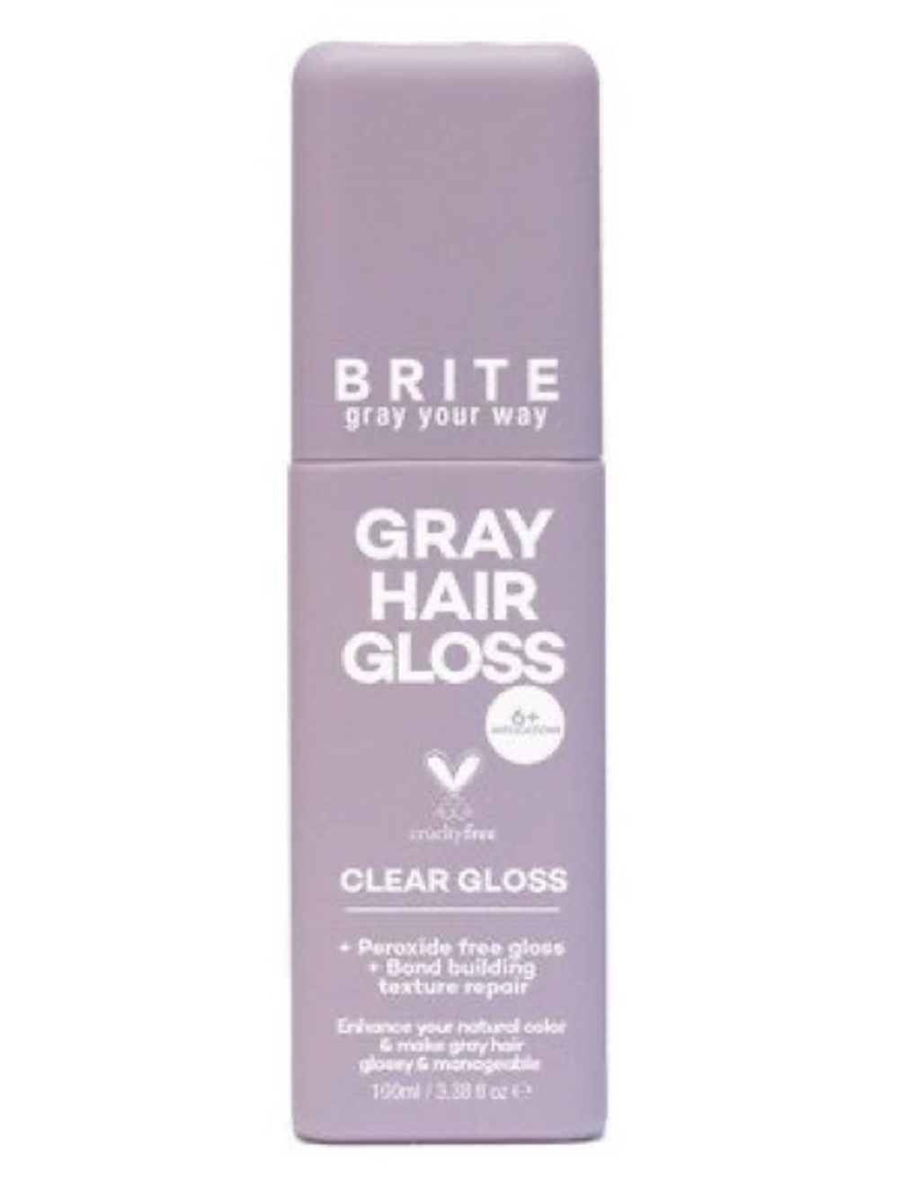 Gray Hair Gloss Clear Gloss - Lavender Bottle